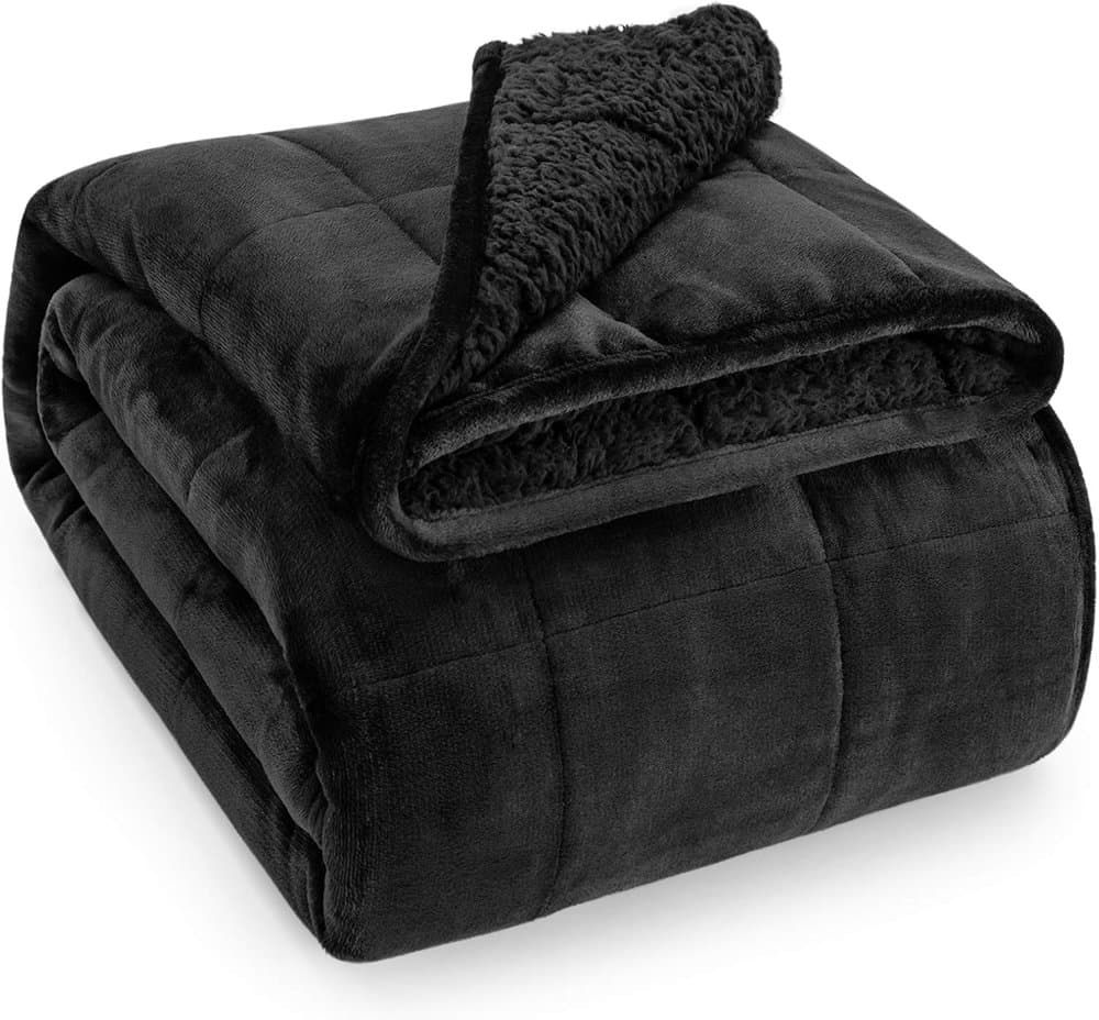 Wemore Weighted Blanket for Adult 15lbs Sherpa Fleece Queen product photo