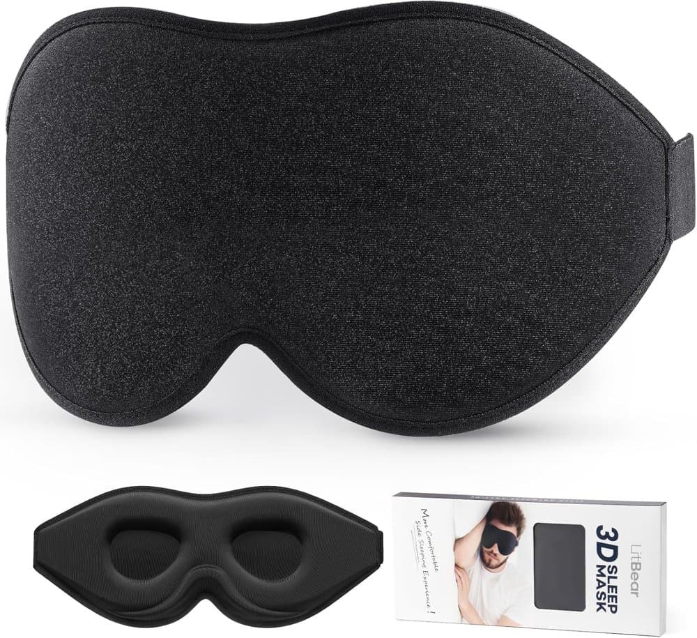 LitBear Sleep Mask for Side Sleeper Women Men product photo