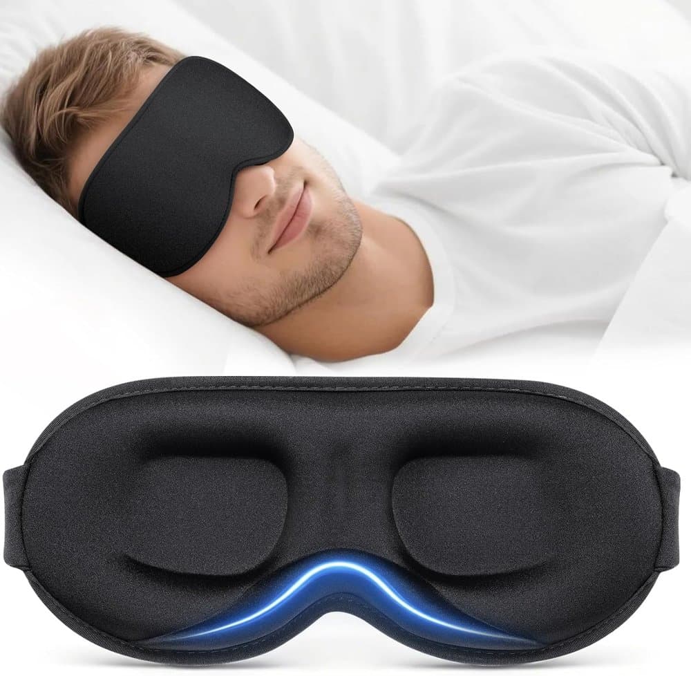 Vynix® Sleep Mask for Men Women - 100% Blackout Eye Masks product photo