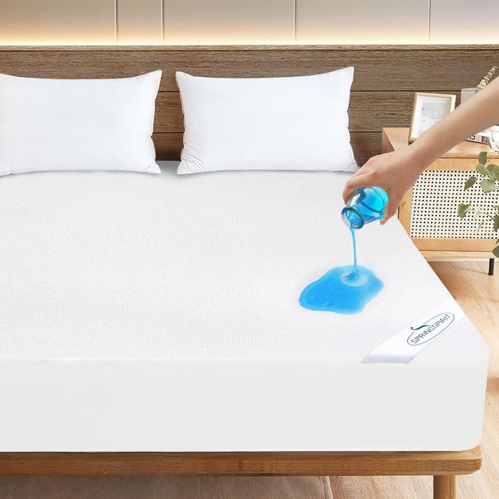 SPRINGSPIRIT Queen Size Mattress Protector Waterproof,Absorbent Fitted Sheet product photo