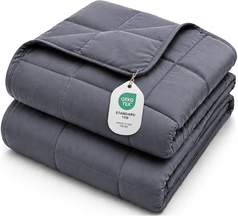 L'AGRATY Weighted Blanket for Adults 15lbs product photo