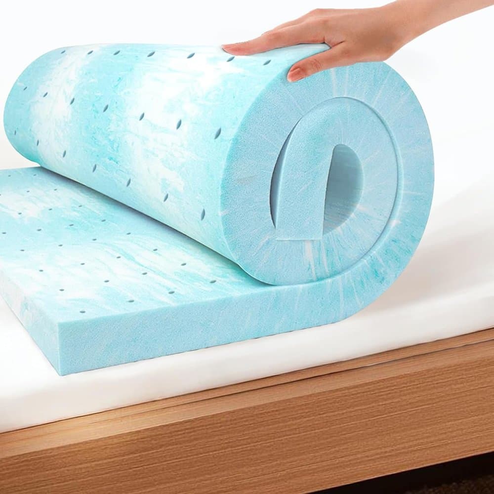MLILY EGO 3 Inch Queen Mattress Topper Gel Memory Foam for Pressure product photo