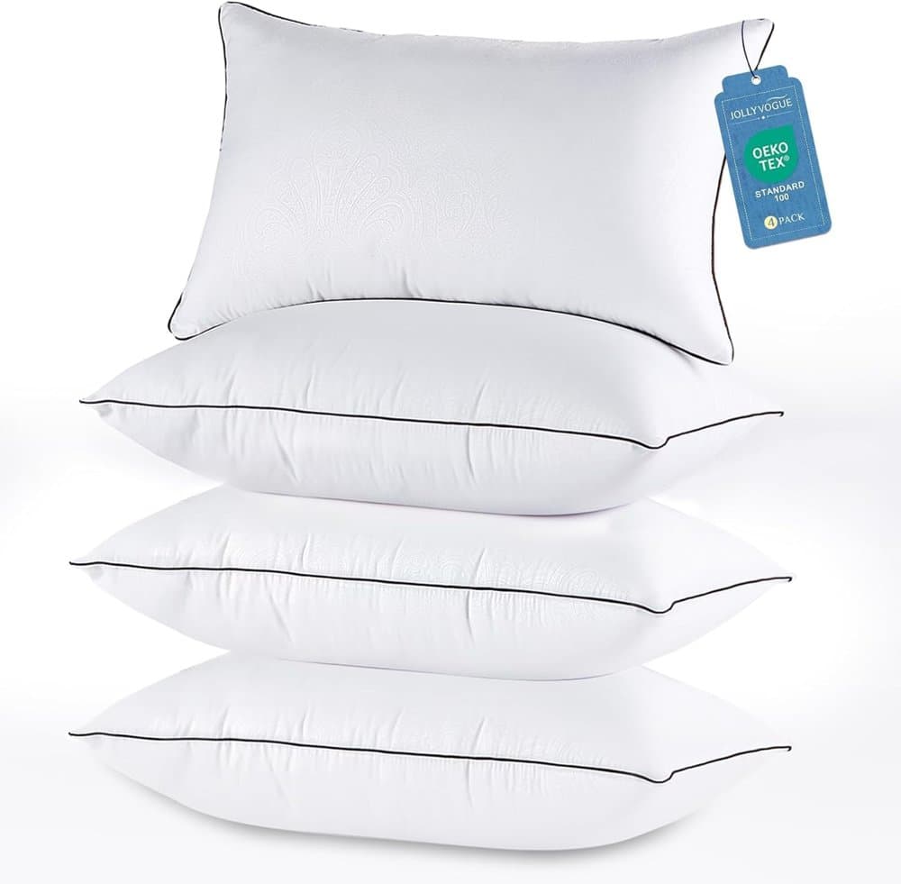 JOLLYVOGUE Pillows Queen Size Set of 4 product photo