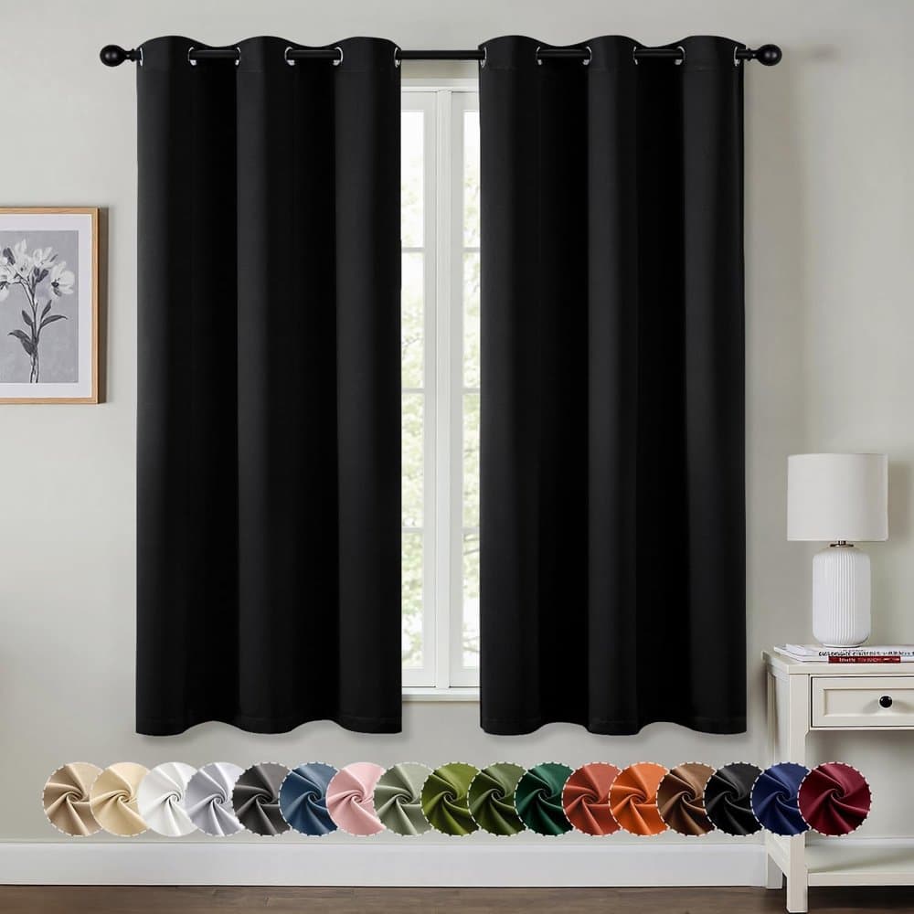 MIULEE Blackout Curtains for Bedroom 2 Panels 40 x 63 Inch Long product photo